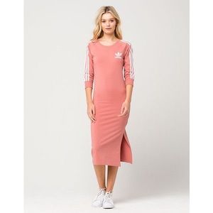Adidas Originals 3 Stripes Midi Slit Dress